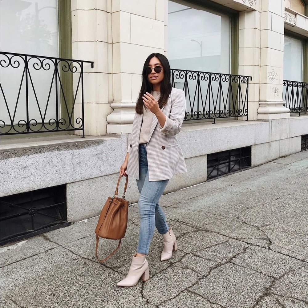 Status Anxiety Cognac Drawstring Bucket Bag